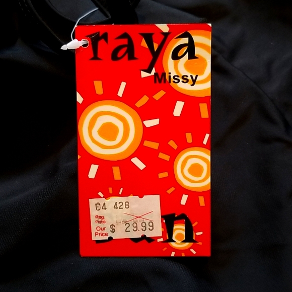 Raya Sun 2 Piece Missy Size 10 Black Tankini - Picture 10 of 12